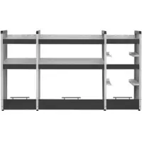 Proregal Fahrzeugregal Kfz 2 Ebenen & 2 Kofferebenen HxBxT 110x196x40cm Lichtgrau/Anthrazit