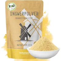 BioKontor Ingwerpulver gemahlen 1000 g I 100% natürlich und rein - ohne Zusatzstoffe I Ingwer gemahlen in Rohkostqualität von