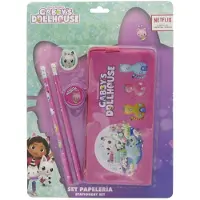 Gabby's Dollhouse Gabbys Dollhouse Federmäppchen Schreibset mit Etui 2 Bleistifte