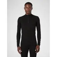 UYN Unterhemd Herren Evolutyon Biotech Uw Shirt Long Sleeve Zip Up Black-L / XL