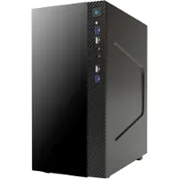 ITek SMALLCOM-G, Mini Tower, PC, Schwarz, micro ATX, Mini-ITX, 14 cm, 26 cm