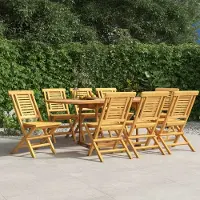 vidaXL Gartenstühle 8 Stk. Klappbar 47x63x90 cm Massivholz Teak , Gartenstühle Design 2024