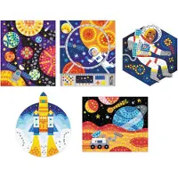 Janod Mosaik Bastelset Space - kreatives Spielzeug für Kinder