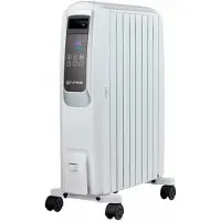 Grunkel RAC-8PIROSDIGITAL, Öl-Heizlüfter, 24 h, Drinnen, Flur, Weiß, LED