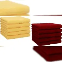 Betz 10 Stück Gästehandtücher PREMIUM 100% Baumwolle Gästetuch Set 30x50 cm honiggelb und rubinrot