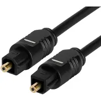 Techly 2m Toslink/Toslink, TOSLINK, Männlich, TOSLINK, Männlich, 2 m, Schwarz