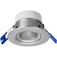 Opple LED-Einbauspot Chiara 541003410800 IP44 6W 450lm 2700K DA68 alu schwenkbar