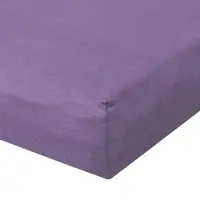 TRAUMSCHLAF Zwirn-Jersey Elasthan Spannbetttuch De-Luxe 90x200 - 100x220 cm | lila - lila