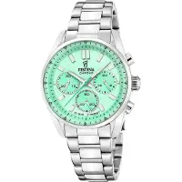 Festina F20753/1 Chronograph Uhr Damenuhr Edelstahl Chrono silber