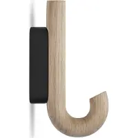 Gejst Hook Kleiderhaken Mini Eiche/Schwarz - , Holz, Metall