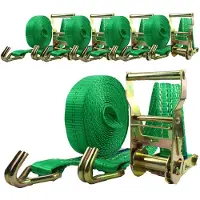 Baumarktplus 5x Profi Ratschen Spanngurt Spanngurte Zurrgurt 2-tlg 6m 2t 2to 2000 kg TÜV/GS GRÜN