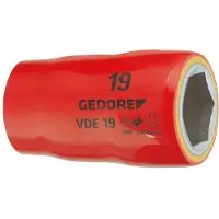 Gedore VDE 19 30 VDE-Steckschlüsseleinsatz 1/2" 6-kant 30 mm