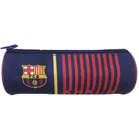 FC Barcelona Rundes Federmäppchen Blau Blau One Size