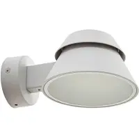 LUCANDE LED-Außenwandleuchte Moena, hellgrau, Metall, IP44