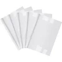 Böttcher-AG Thermobindemappen mit Abheftlasche, A4, 4mm, 40 Blatt, Karton, weiß, 20 Stück