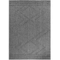 KADIMA DESIGN Küchenteppich Bohemian Wetterfest Waschbar Strapazierfähig | Grau 120x170 cm Balkon Terrasse Gekettelt UV-Beständig | IMST –