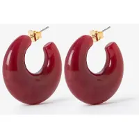 Sissy-Boy Resin-Ohrringe - Dunkelrot