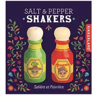 Kikkerland - Hot Sauce Salt & Pepper Shakers - 1.5 inches in diameter and 3.5 inches in height
