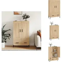 vidaXL Highboard Sonoma-Eiche 69,5x31x115 cm Holzwerkstoff