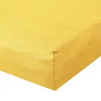 BETTWARENSHOP Jersey Spannbetttuch Ultra-Stretch 120x200 - 130x220 cm | sonne - gelb