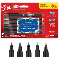 Sharpie - Creative Acryl 5‑Blister - Sortierte Farben - Feine Spitze