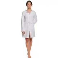 WEWO-FASHION Damen Kapuzenmantel 031 mit Reißverschluss XS | weiss - weiß