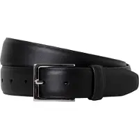 Hackett London für Herren. HM4100066 Feather Edge Gürtel schwarz (40), Lässig, Leder