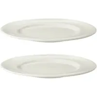 Maastricht porselein Maastricht Porzellan Teller Lux 23,5 cm Offwhite Porzellan 2 Stück