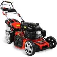 HECHT 551 SXE Rasenmäher Benzin mit Antrieb | 51 cm Schnittbreite | Elektrostart | 5in1 | 5,5 PS | Mulchkit