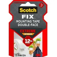 3M Scotch-FIXTM Extreme doppelseitiges Innenmontageband PGS05-1918-P, 19 mmx1,8 m, 1 Rolle/Packung | Packung (1 Rolle)