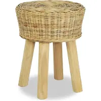 vidaXL Barhocker Natur Rattan
