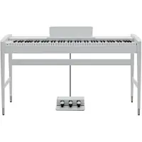 Gear4Music Keynote Contemporary Digitalpiano mit Bluetooth Weiß