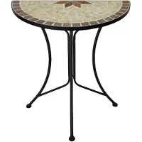 Garden Pleasure Mosaiktisch AMARILLO, halbrund