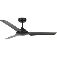 BAYSIDE Deckenventilator Somerset Schwarz 122 cm mit Wandregler 122