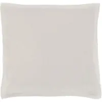 Eskimo Edelvelours Kissenbezug 45x45 cm | wollweiss - weiß