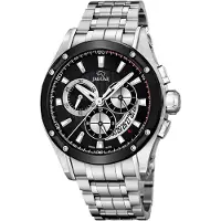 Jaguar J1034/1 SPECIAL EDITION Chronograph Uhr Herrenuhr Edelstahl Chrono Datum silber
