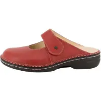 Finn Comfort Damen Pantolette Stanford, Rot, Leder, NEU - Damenschuhe Pantolette / Zehentrenner, Rot