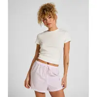 Hunkemoller Heart Pyjama Shorts - Gestreift aus Baumwolle Rosa