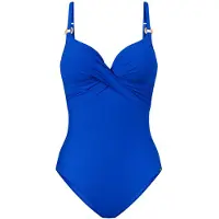 Triumph Badeanzug "Summer Twist", Damen, Gr. 38, Cup B, blau (racing blau), Microfaser, Obermaterial: 77% Polyamid, 23% Elasthan, Badeanzüge Badeanzug, Eleganz und Komfort