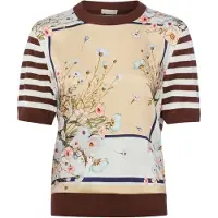 Liu Jo Damen Tops & T-Shirts Ecs Maglia Chiusa M/c - Multi - Größe M
