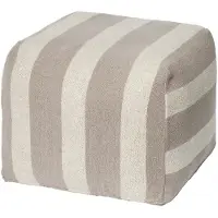 Broste Copenhagen Sigrid Pouf grau/beige