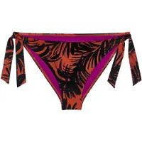 Triumph Swimwear Bikini-Hose "Summer Palm Tai", Damen, Gr. 40, N-Gr, rot (braun, schwarz combination), Microfaser, Obermaterial: 55% Polyamid, 45% Elasthan, Badehosen Bikini-Hose, weich und formend