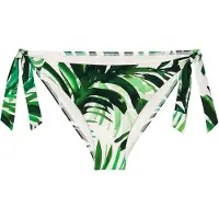 Triumph Bikini-Hose "Summer Palm Tai", Damen, Gr. 38, N-Gr, grün (grün combination), Microfaser, Obermaterial: 55% Polyamid, 45% Elasthan, Badehosen Bikini-Hose, weich und formend