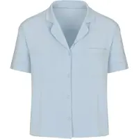 Hunkemoller Kurzärmelige Jersey-Jacke Essential Blau