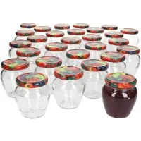 MamboCat 75er Set Marmeladenglas Vaso Orcio 212ml + To63 Deckel Obst