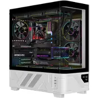 ITek NETRON CURVED, Tower, PC, Weiß, ATX, ITX, micro ATX, Gaming, Blau, Grün, Rot