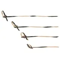 Franz mensch NATURESTAR Loop Fingerfood Spieße, gedreht 38964 , 1 Beutel = 250 Stück, 18 cm, schwarz