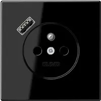 JUNG LS1520F-18ASW Steckdose Frz/Belg mit USB Typ A