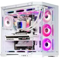 ITek DARK CAVE AKU, Tower, PC, Weiß, ATX, micro ATX, Mini-ITX, Stahl, Gaming