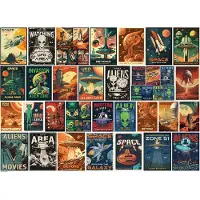Eurographics Puzzle Alien Invasion Collage - 1000 Teile Karton